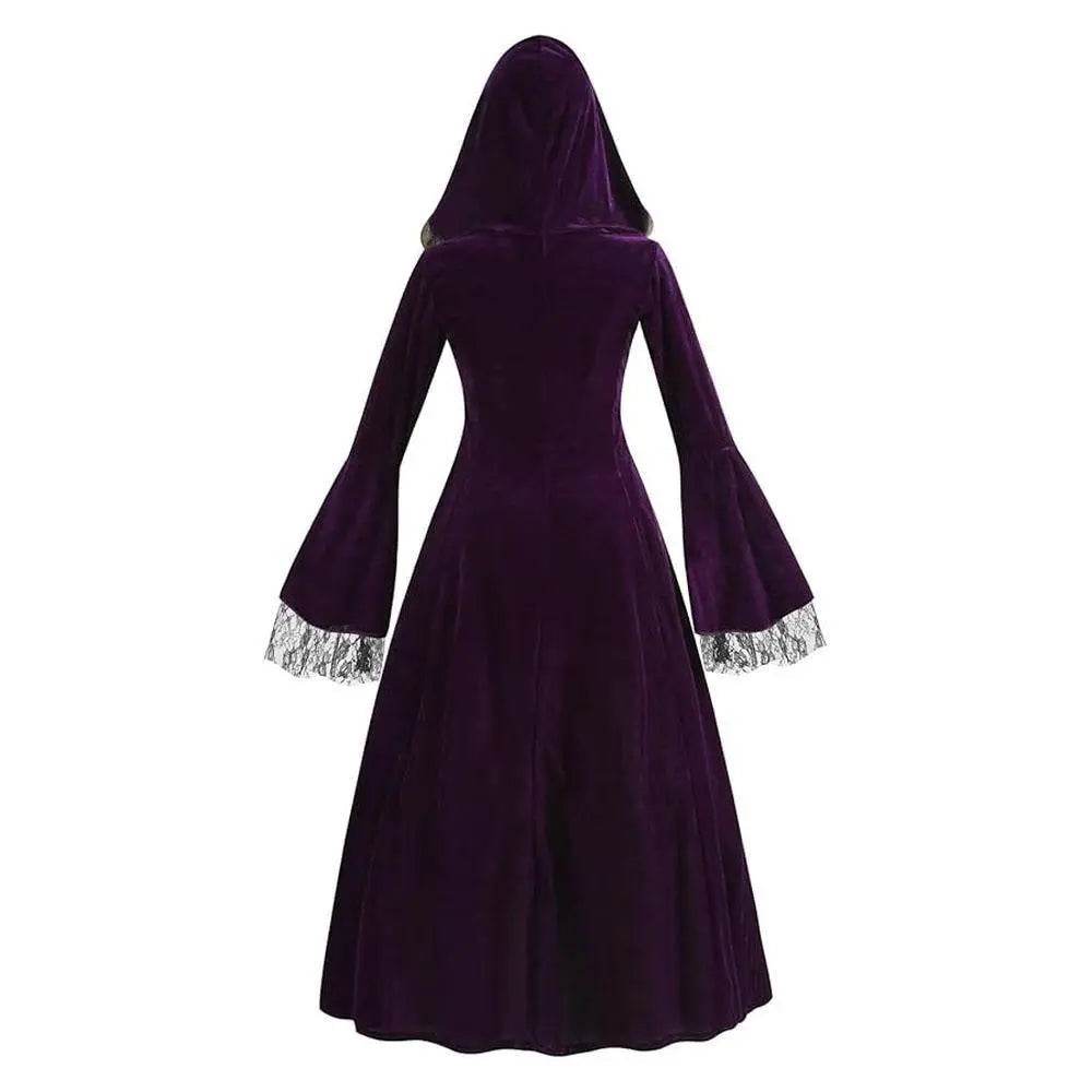 Womens Medieval Renaissance Costume Plus Size Medieval Role Play Dress - Azufun