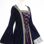 Womens Medieval Renaissance Costume Plus Size Medieval Role Play Dress - Azufun