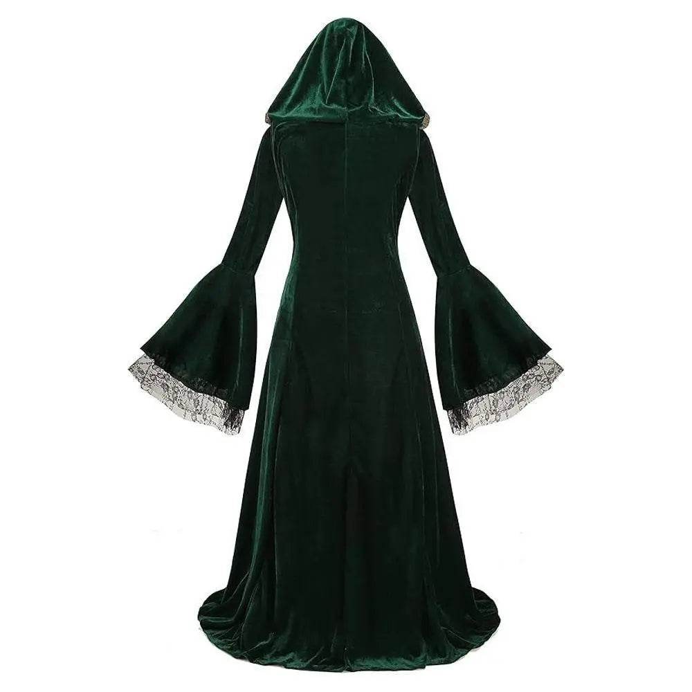 Womens Medieval Renaissance Costume Plus Size Medieval Role Play Dress - Azufun