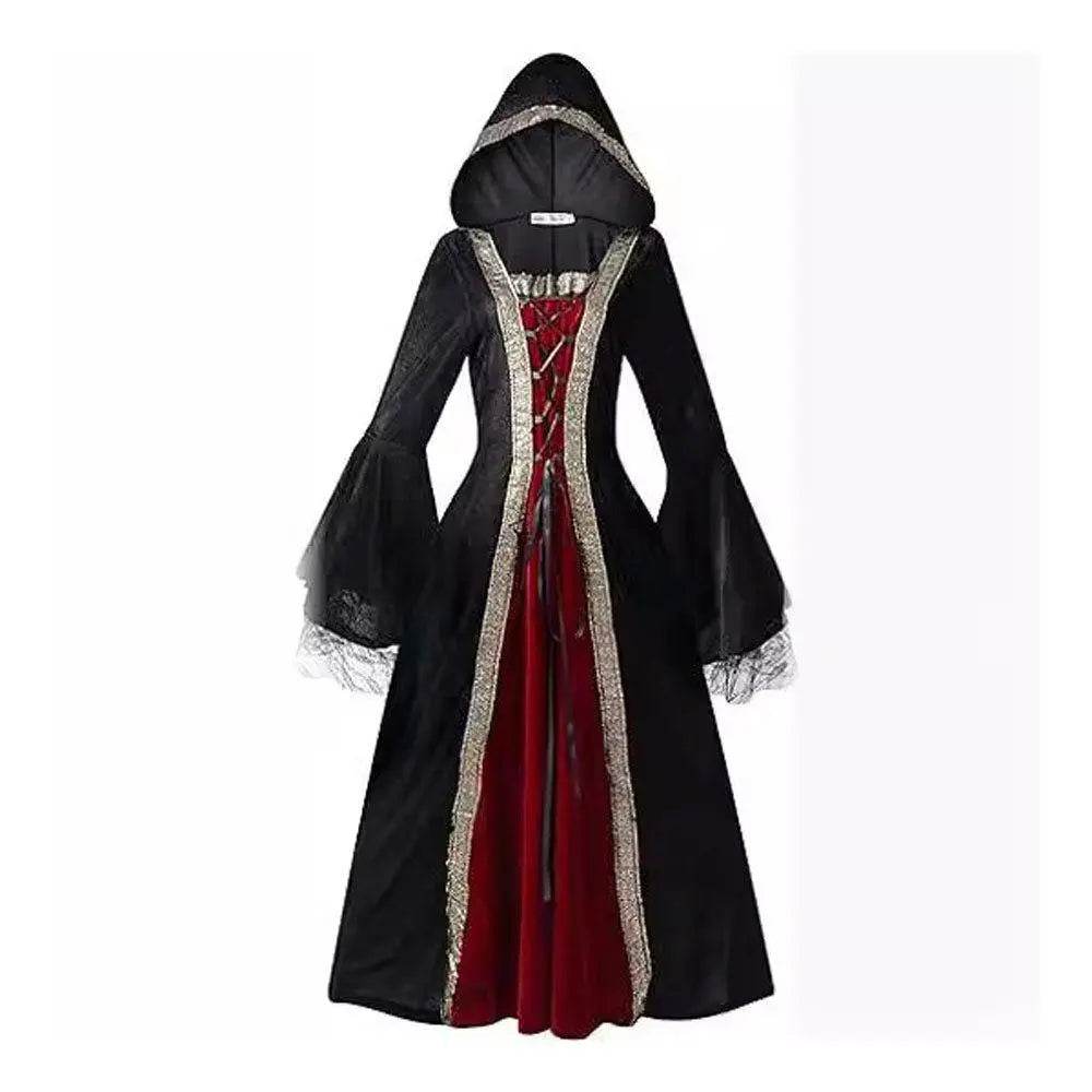 Womens Medieval Renaissance Costume Plus Size Medieval Role Play Dress - Azufun
