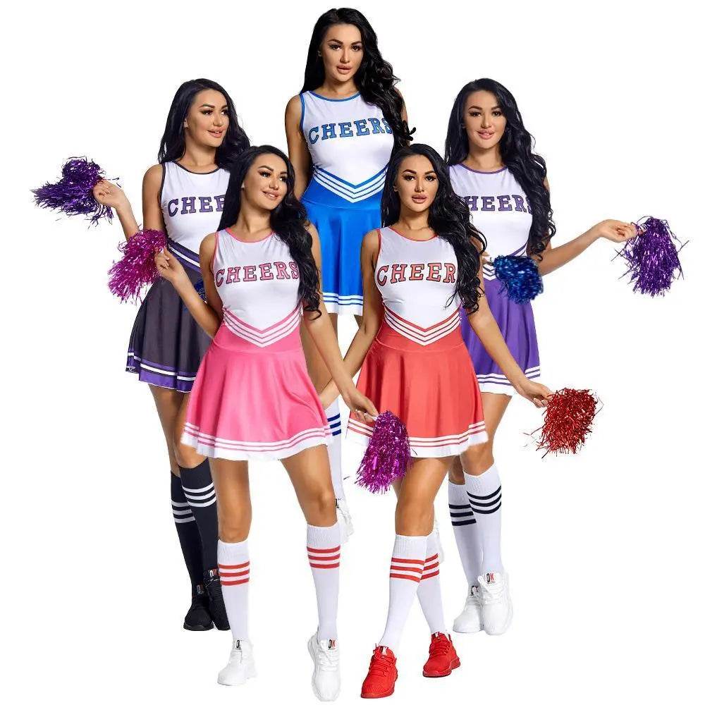 World Cup cheerleaders uniforms Costume football baby with socks - Azufun