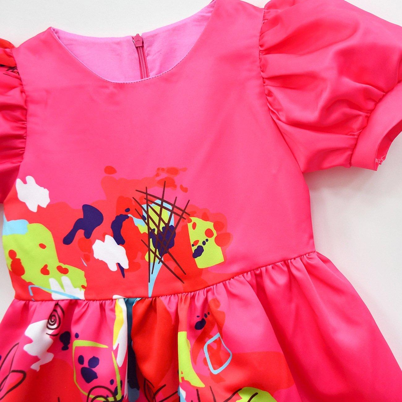 Barbie Movie Margot Long Puff Sleeve Dress Halloween Outfits Cosplay Costume Carnival Suit Kids - Pajamasbuy