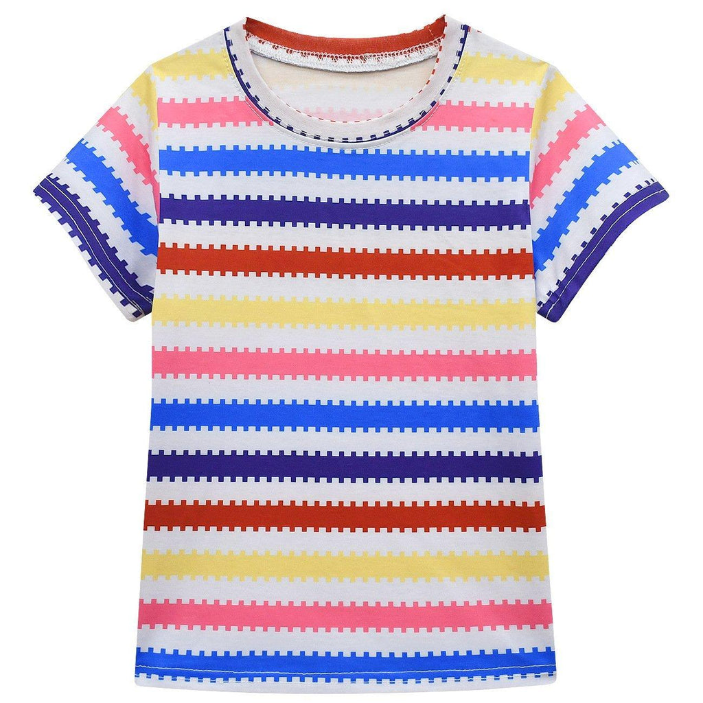 Barbie Movie Margot Shorts Stripe Set Halloween Outfits Cosplay Costume Kids - Pajamasbuy