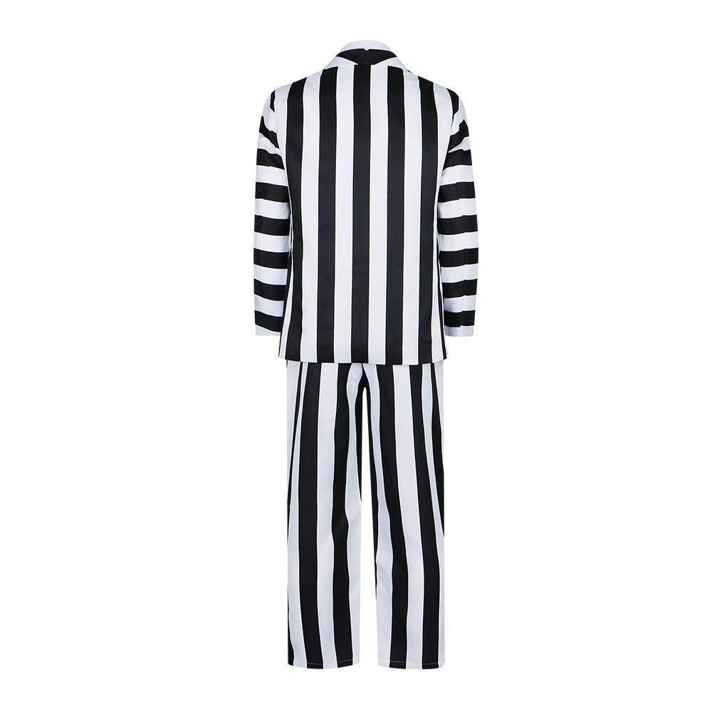 Beetlejuice 2 Michael Keaton Costume Party Halloween Suit - Azufun