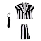 Beetlejuice Family Cosplay Costume Halloween Matching Outfits for Kids - Azufun