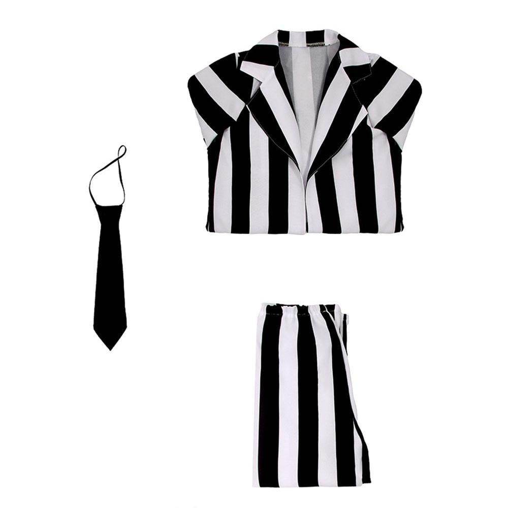Beetlejuice Family Cosplay Costume Halloween Matching Outfits for Kids - Azufun