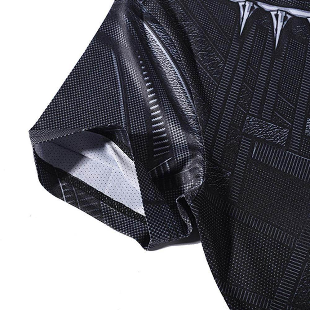 Black Panther Men T shirt Short Sleeve Running Fitness Tee Top - Azufun