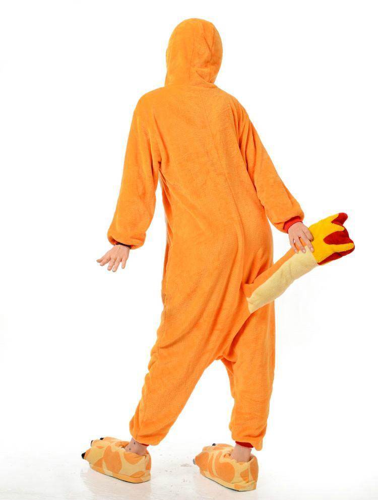 Charmander Fire Dragon Kigurumi Onesies Pokemon Pajamas - Azufun