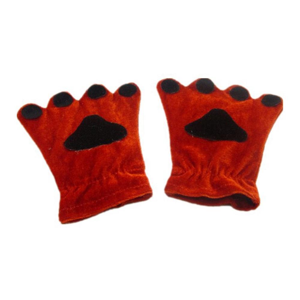 BuyChildren Fog Rabbit Claw Paw Fleece Kigurumi Gloves Now Cheaper With 3 - 5 Days Ship - PajamasBuy