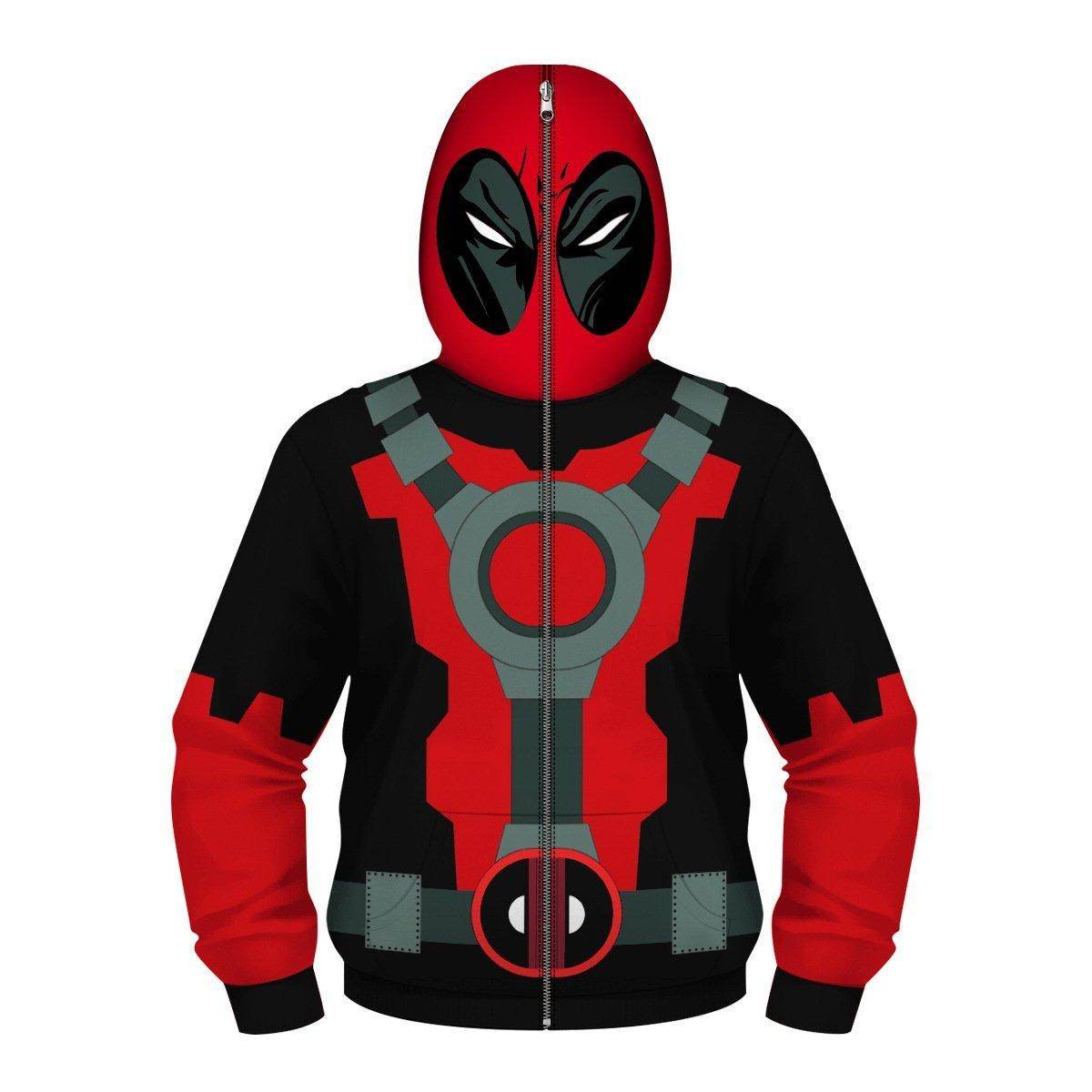 Deadpool and Wolverine Children 3D cartoon Sweater Jumpsuit cosplay - Azufun