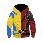 Deadpool and Wolverine Children 3D cartoon Sweater Jumpsuit cosplay - Azufun