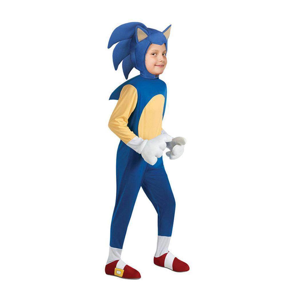 Deluxe Sonic The Hedgehog Costume Girl Game Character Cosplay Halloween Costume for Kids - Azufun