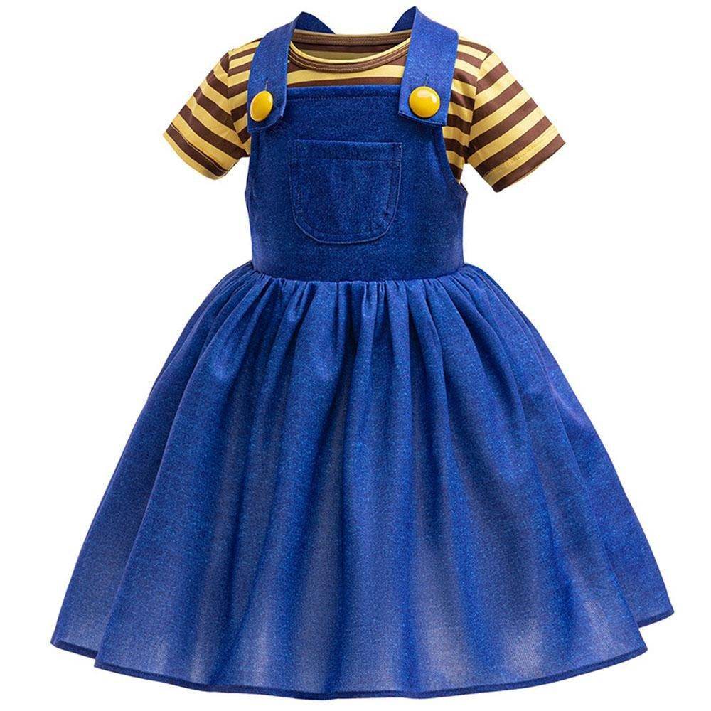 Despicable Me Agnes Costume Cosplay Dress Halloween Party Outfit - Azufun