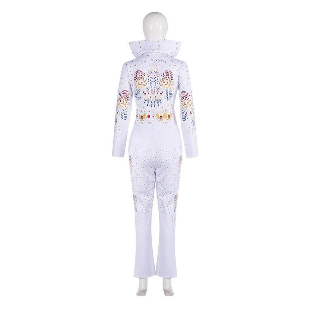 Elvis Presley Rock Singer Cosplay Costume for Halloween and Stage Performances Adult and Children - Azufun