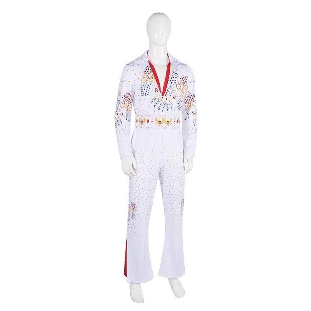 Elvis Presley Rock Singer Cosplay Costume for Halloween and Stage Performances Adult and Children - Azufun