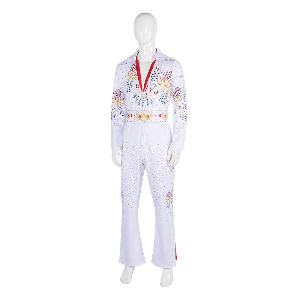Elvis Presley Rock Singer Cosplay Costume for Halloween and Stage Performances Adult and Children - Azufun