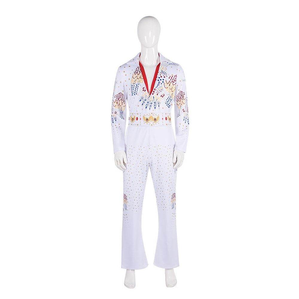 Elvis Presley Rock Singer Cosplay Costume for Halloween and Stage Performances Adult and Children - Azufun