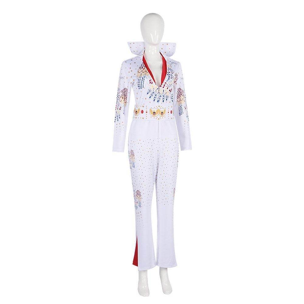 Elvis Presley Rock Singer Cosplay Costume for Halloween and Stage Performances Adult and Children - Azufun