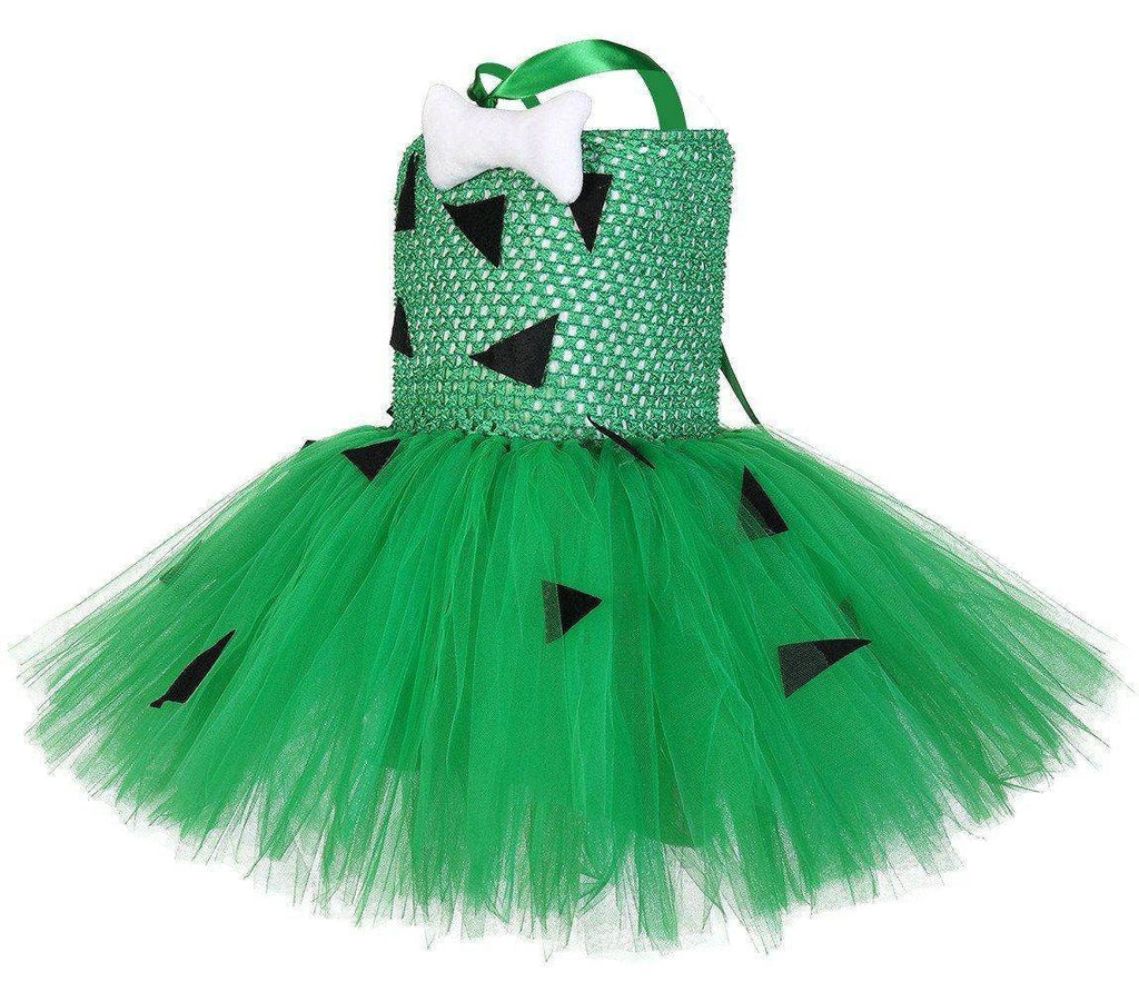 Funny Pebbles Flintstones Bone Tutu Dress for Baby Girls - Azufun