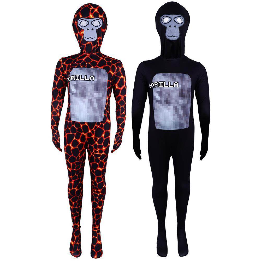 Games Crazy Lava Kaiju Gorilla Tap Cosplay Costumes for Kids - Azufun