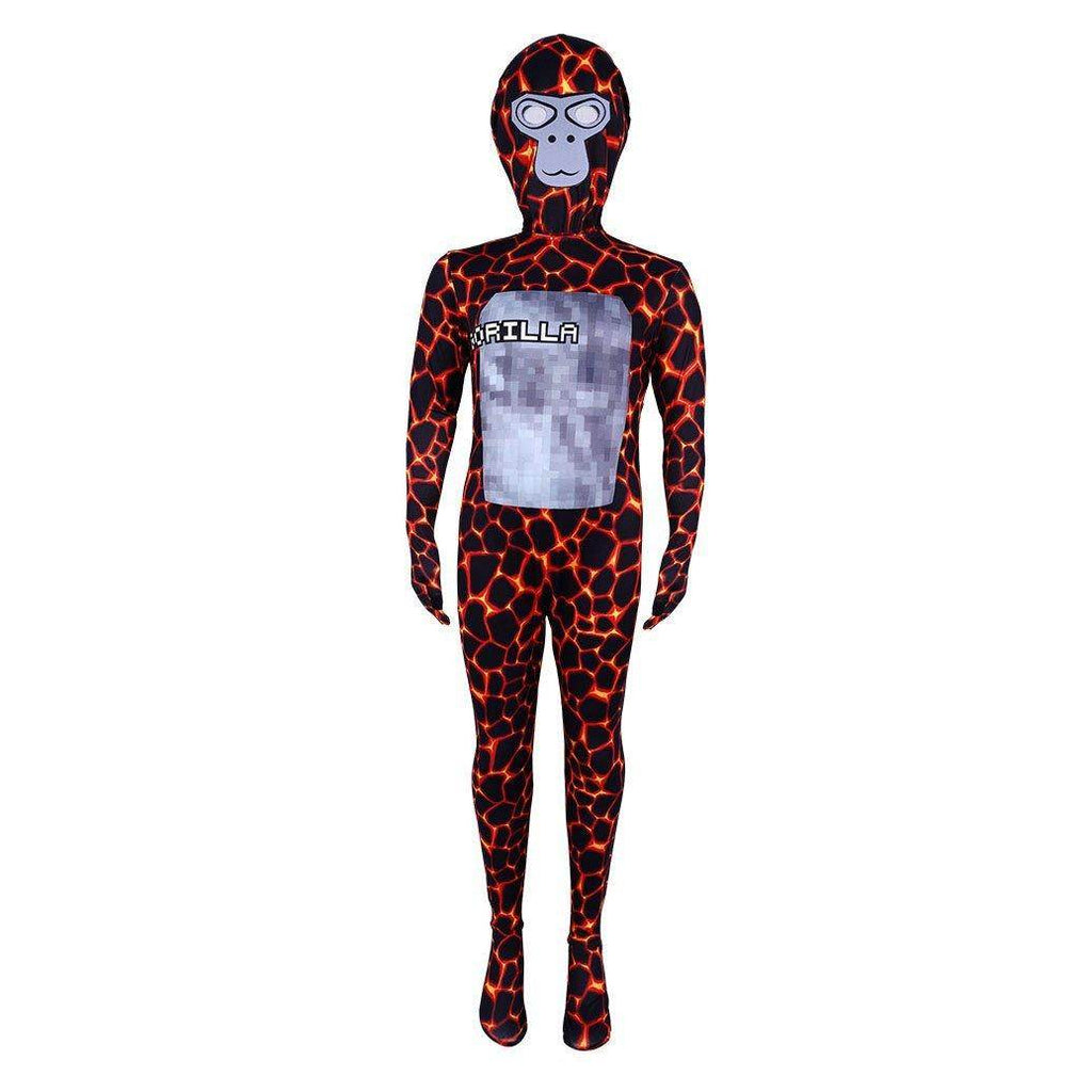 Games Crazy Lava Kaiju Gorilla Tap Cosplay Costumes for Kids - Azufun