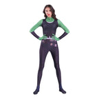 Gamora Costumes Guardians of The Galaxy Cosplay Jumpsuit Superhero Avengers Zentai - Azufun
