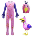 Garden of Banban Costume Kids Chicken Cosplay Bodysuit Horror Play Jumpsuit - Azufun