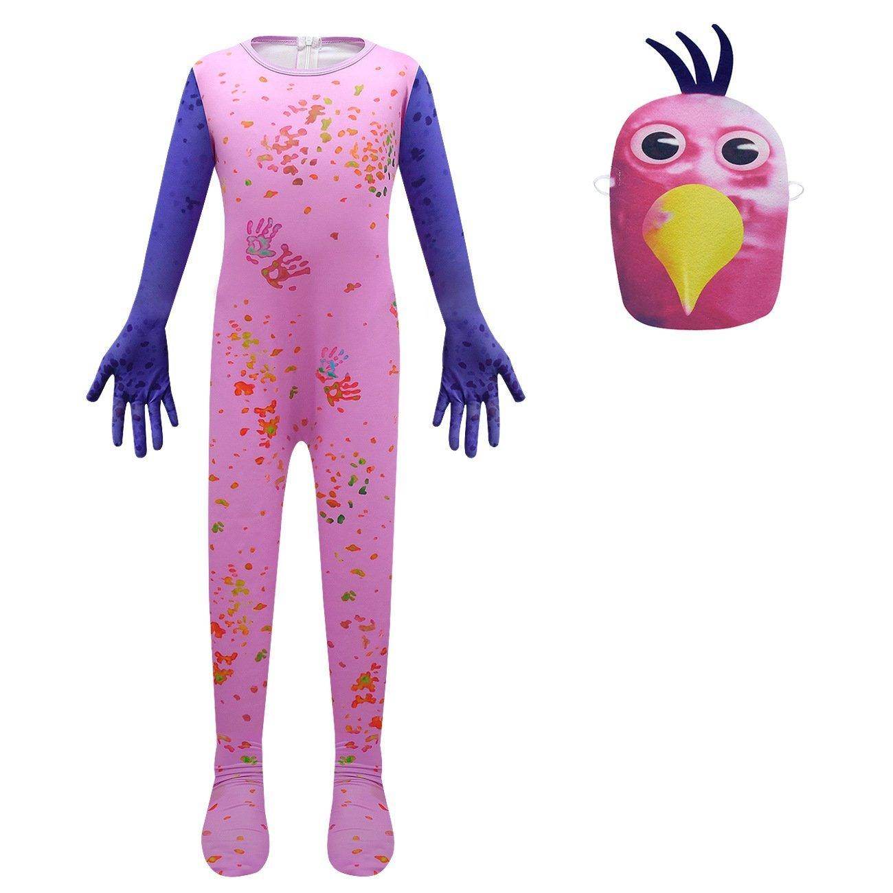 Garden of Banban Costume Kids Chicken Cosplay Bodysuit Horror Play Jumpsuit - Azufun