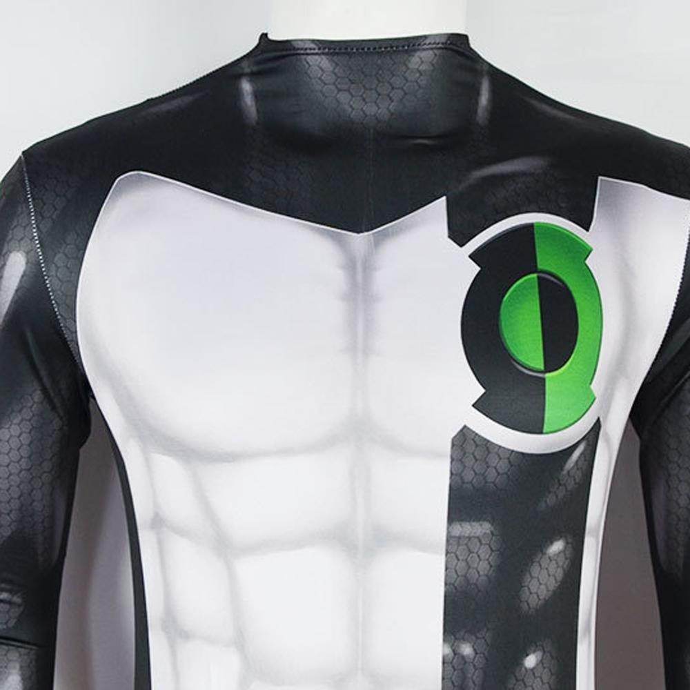 Green Lantern Movie Kyle Rayner Adult Zentai Jumpsuit Cosplay Costume Carnival - Azufun