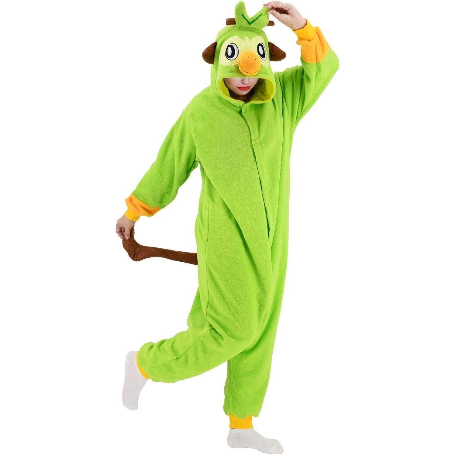 Grookey Kigurumi Onesies Anime Pokemon Pajamas Pyjamas Halloween Costume - Azufun