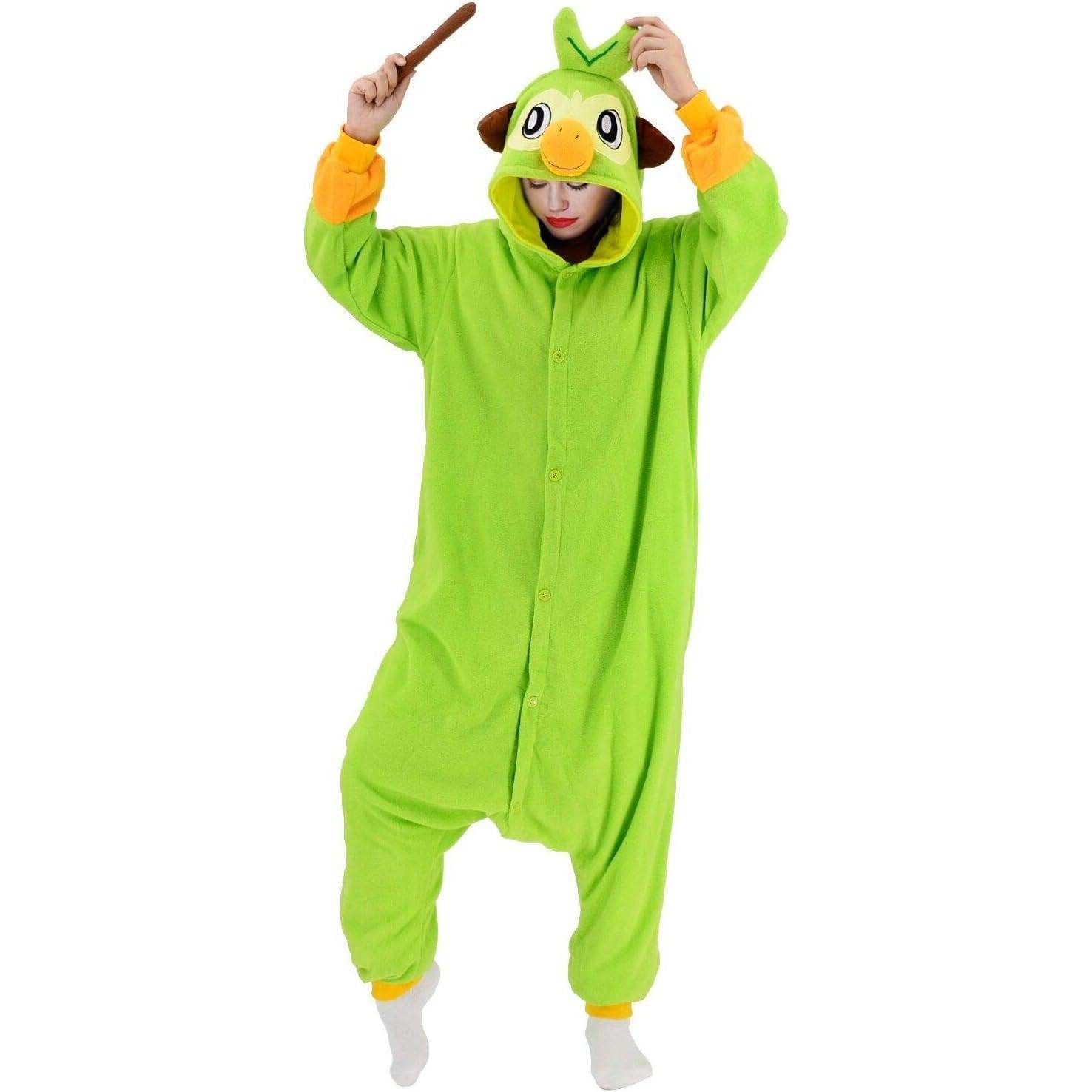 Grookey Kigurumi Onesies Anime Pokemon Pajamas Pyjamas Halloween Costume - Azufun