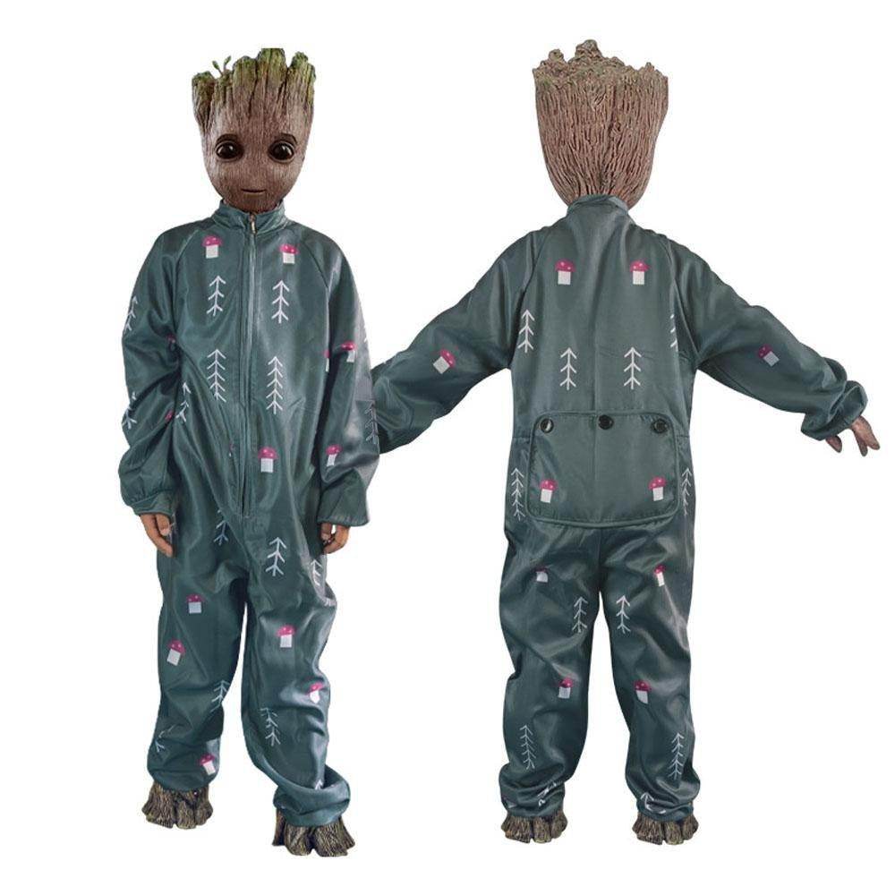 Guardians of the Galaxy Ente Groot Costume jumpsuit Halloween Cosplay Outfits Party Carnival Suit - Azufun