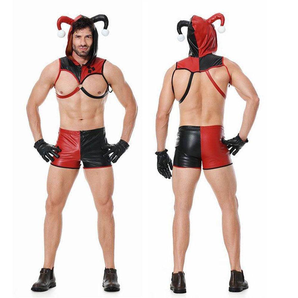 Harley Quinn Suicide Squad Joker Costume Cosplay Nightclub Halloween For Men Lingiere - Azufun