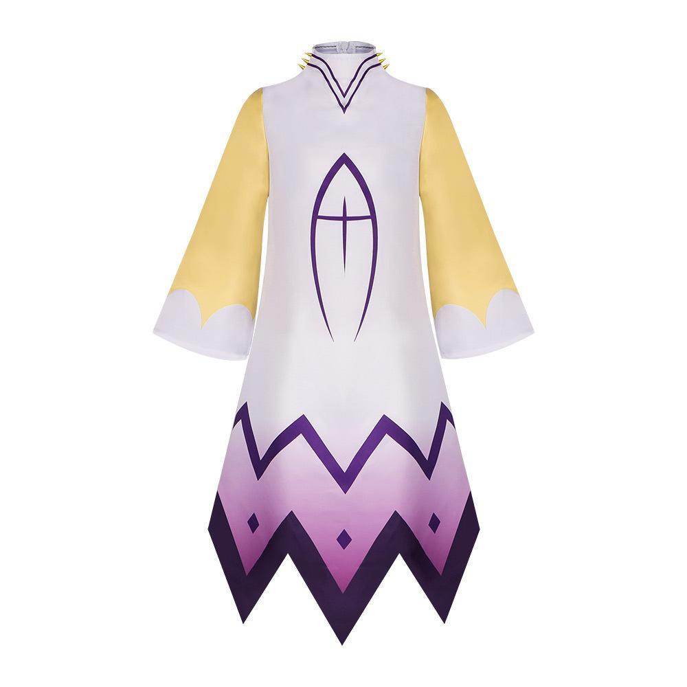 Hazbin Hotel Adam Cosplay Adam Robe Gloves Outfit Halloween - Azufun