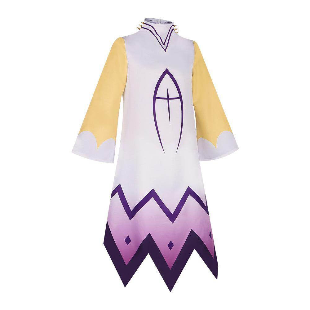 Hazbin Hotel Adam Cosplay Adam Robe Gloves Outfit Halloween - Azufun