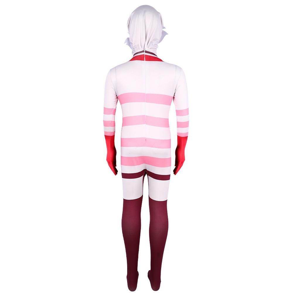 Hazbin Hotel Angel Dust AD Jumpsuit Adult Kids Cosplay Costume Carnival - Azufun