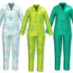 inside out 2 costumes Summer ice silk pajamas Home Wear - Azufun