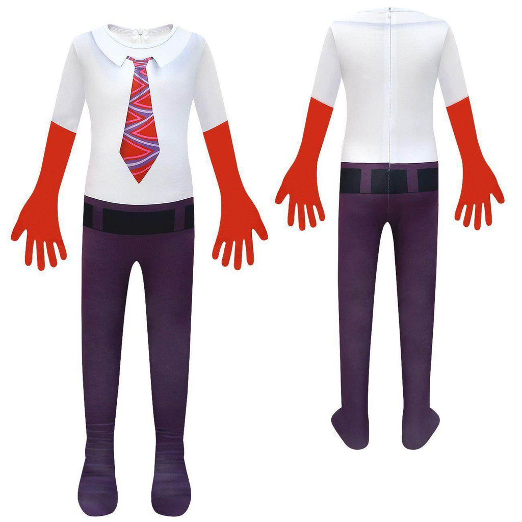 Inside Out Anger Cosplay Jumpsuit for Boys Kids' Zentai Costume - Azufun