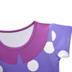 Inside Out Cosplay Costume Ruffle Nightgown for Girls Kids' Homewear Dress with Bag - Azufun