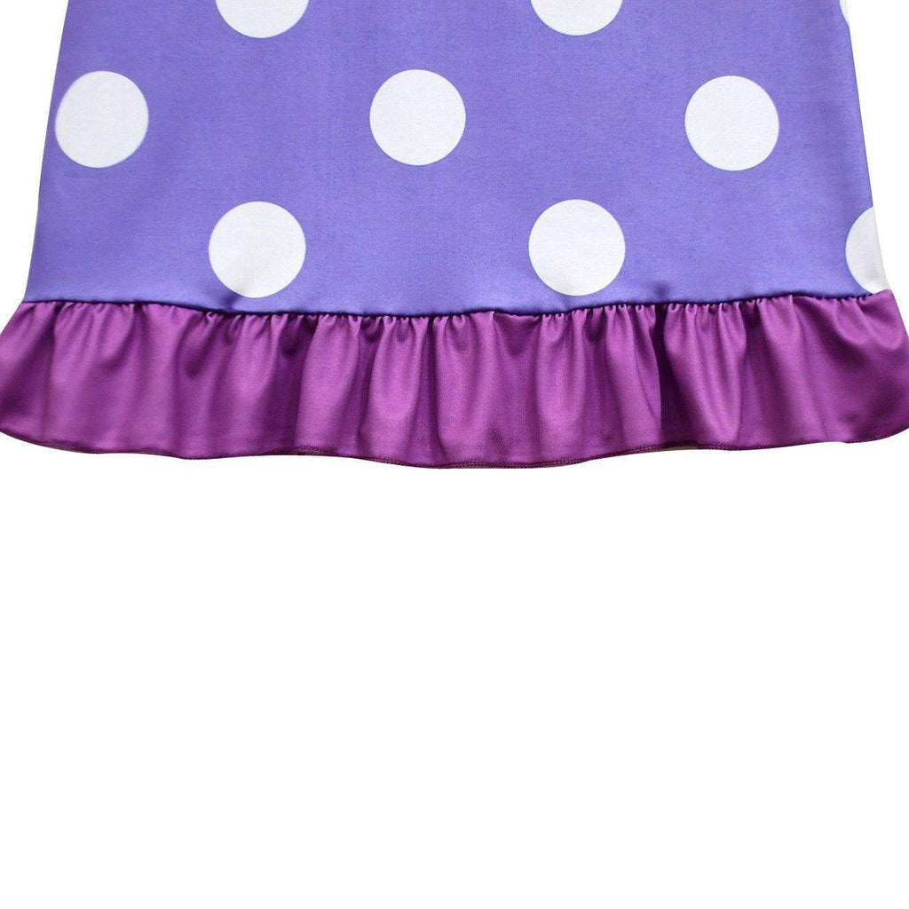 Inside Out Cosplay Costume Ruffle Nightgown for Girls Kids' Homewear Dress with Bag - Azufun