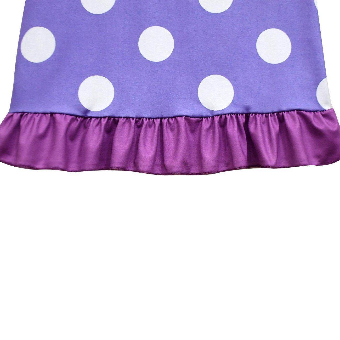 Inside Out Cosplay Costume Ruffle Nightgown for Girls Kids' Homewear Dress with Bag - Azufun