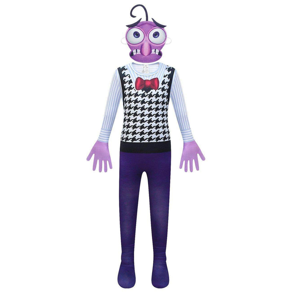 Inside Out Fear Cosplay Jumpsuit for Boys Kids' Zentai Costume - Azufun