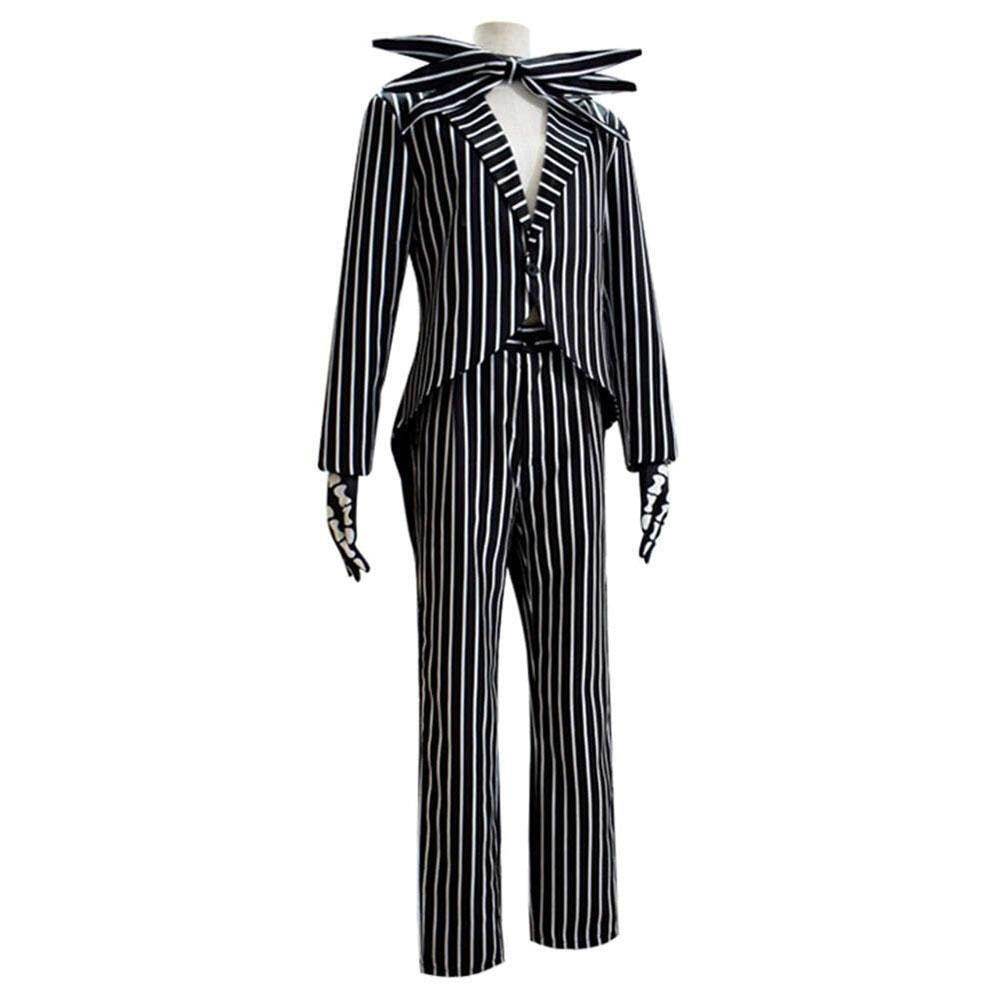 Jack Skellington Couples Costume Nightmare Before Christmas For Women Men - Azufun