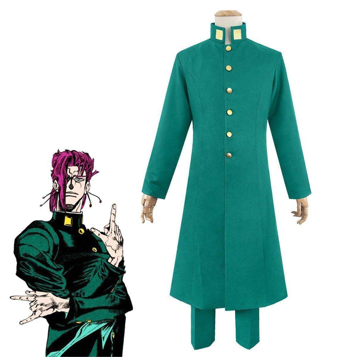 JoJo's Bizarre Adventure Kakyoin Noriaki Battle Suit Cosplay Costume - Azufun