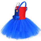 Super Mario Bros Mario Luigi Cartoon Halloween Suit Cosplay Tutu Dress