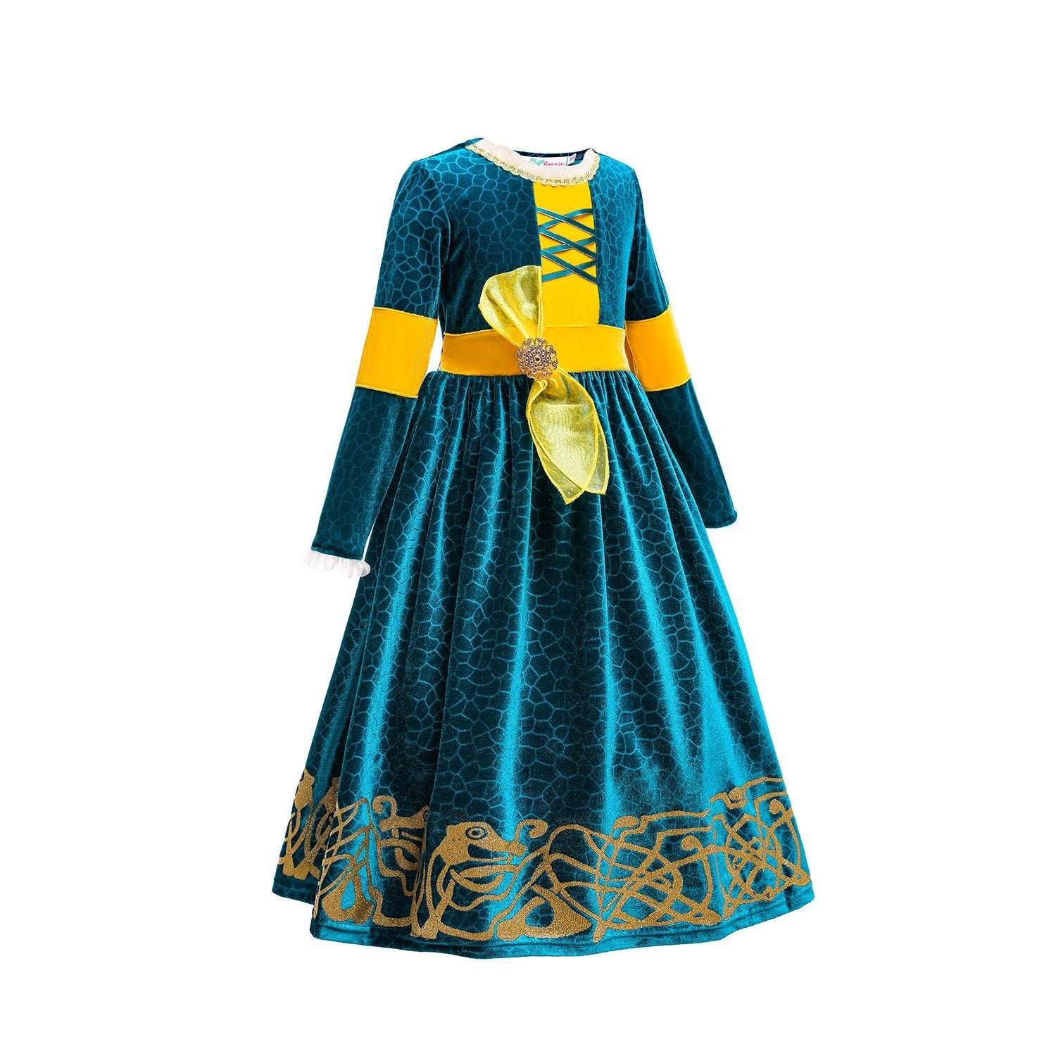 Brave Merida Dress Girls  Party Cosplay Costumes Halloween Outfits Dress Up