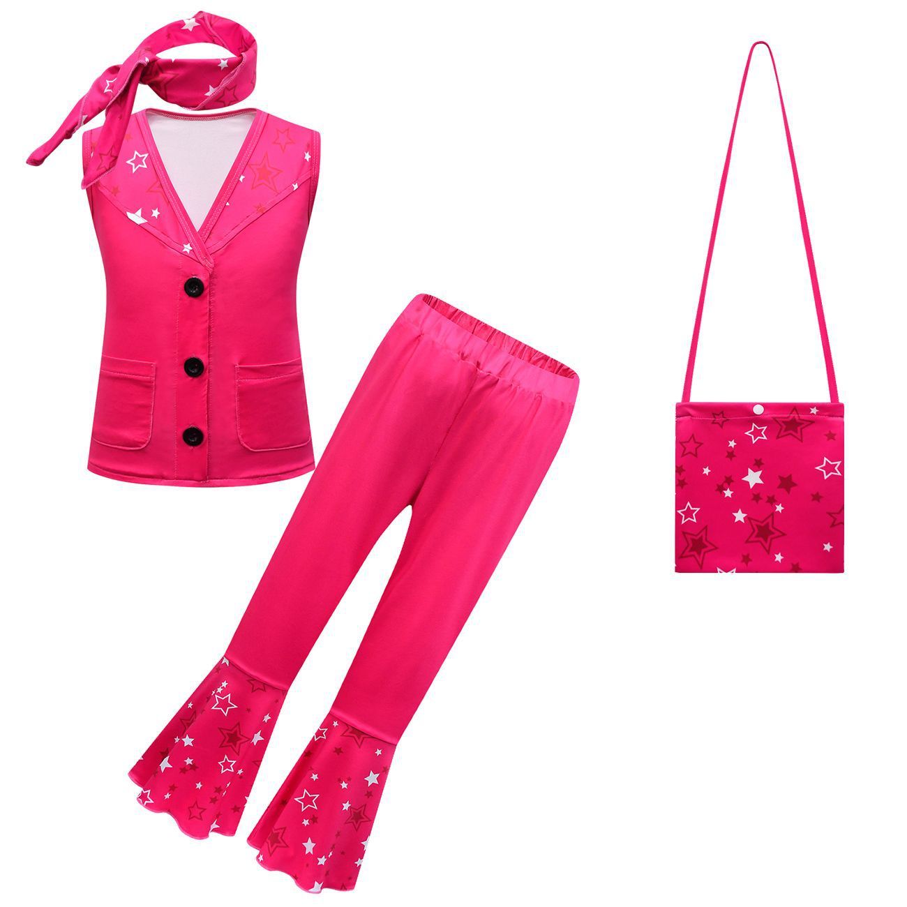 Barbie Movie Margot Barbie Set Halloween Outfits Cosplay Costume Kids