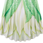 The Princess and The Frog Tiana Cosplay Costume Girl Princess Dress Halloween Outfit