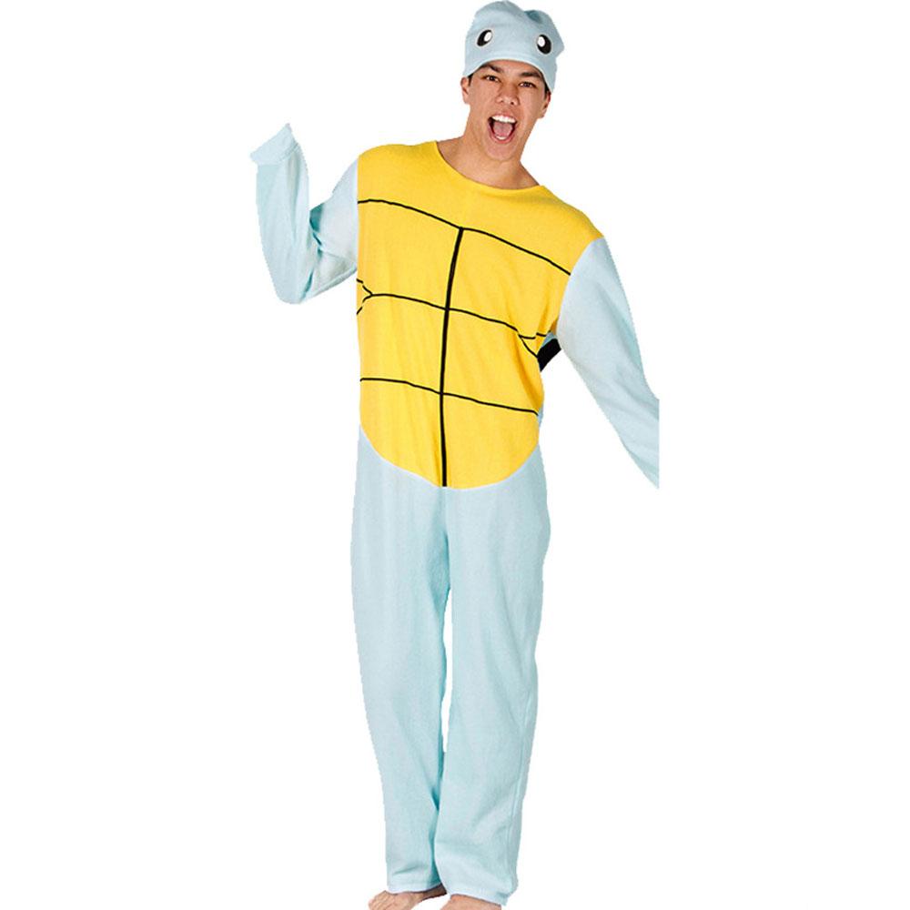 Jenny Turtle Costumes Parent-child Anime Cosplay Jumpsuit Halloween Outfit for Adult Kids