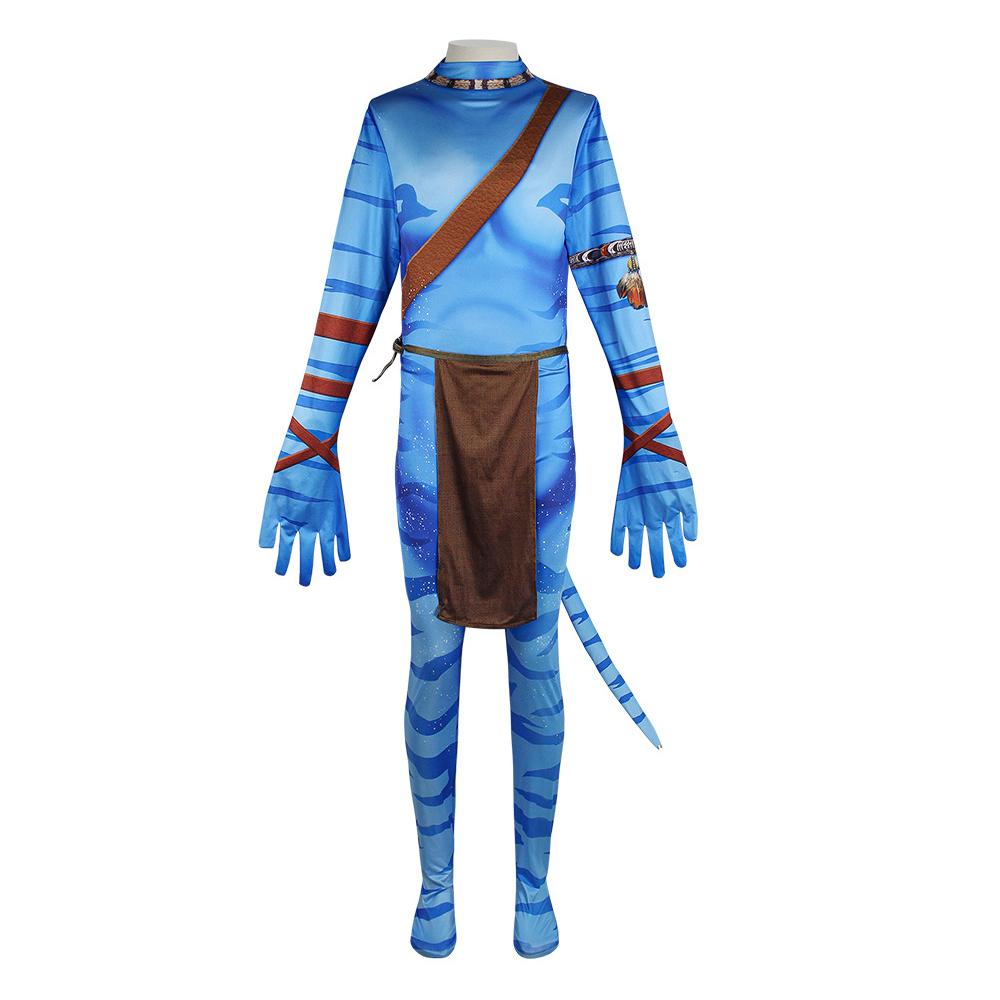 Avatar: The Way of Water Cosplay Costume adult zentai costume Sets and Mask Up For kids